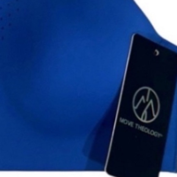 MOVE THEOLOGY High Impact Teresa Sports Blue Bra NWT Medium - Picture 13 of 14